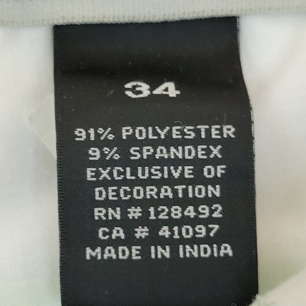 Greg Norman Golf Shorts Light Green Pinstripe Performance Mens Sze 34 Inseam 10" - Picture 4 of 6